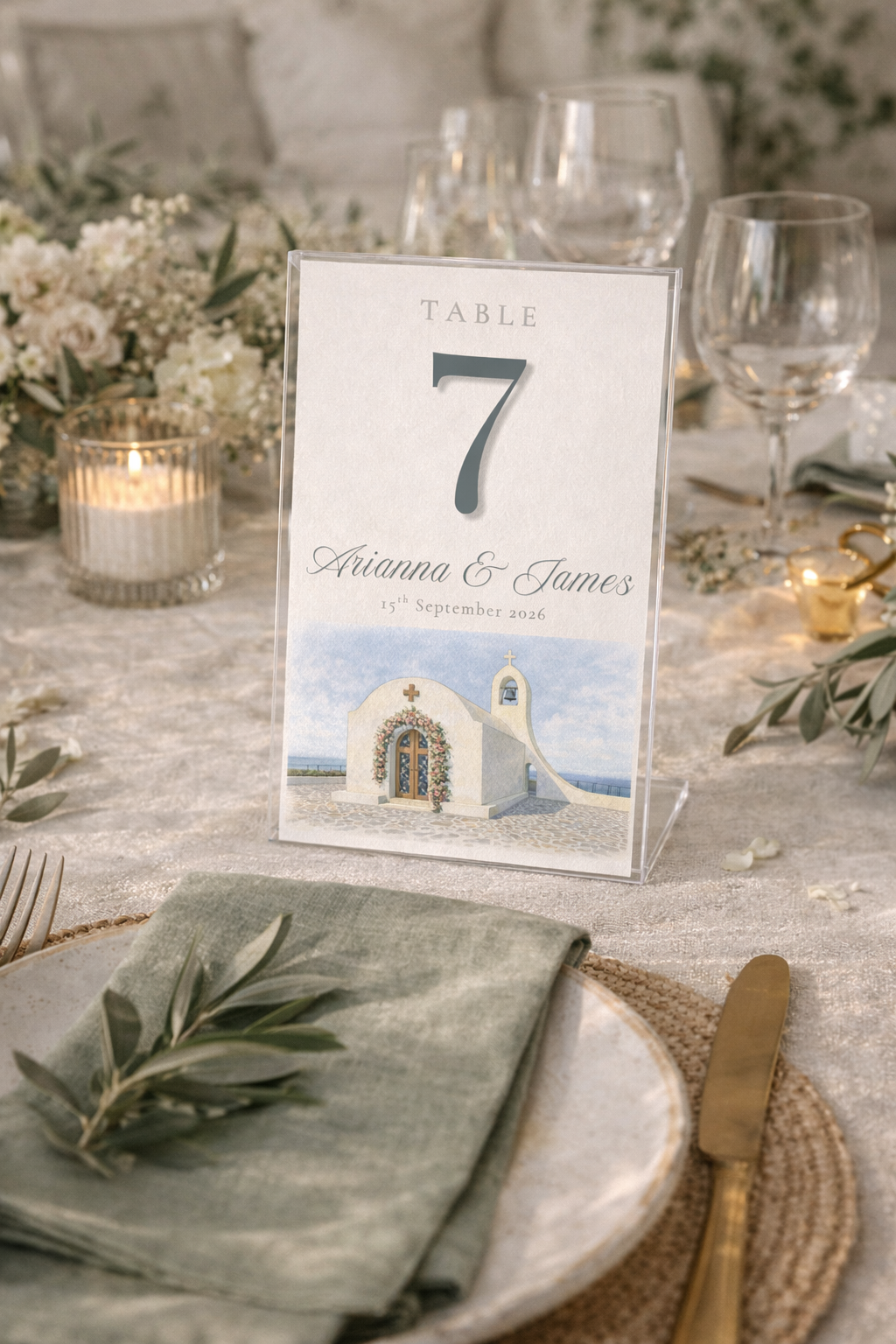 Mockup Table Numbers